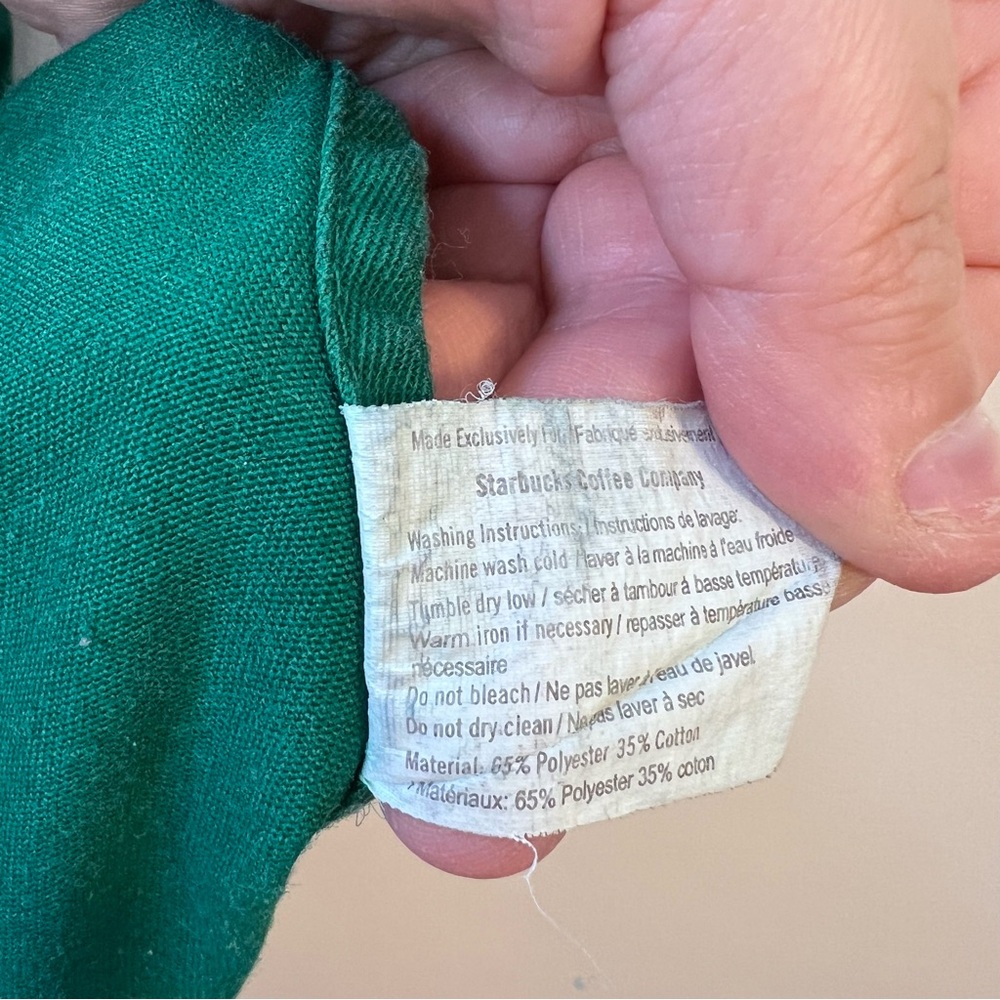 Starbucks Authentic Official Logo‎ Employee Green Barista Apron - Picture 9 of 10